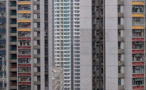 Photography Close-up of Hong Kong public housing