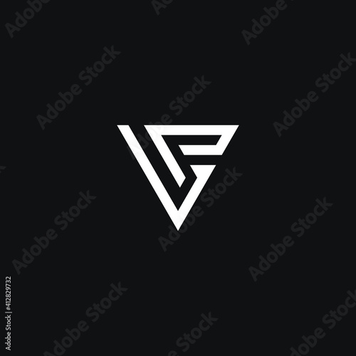 vp letter vector logo abstract photo