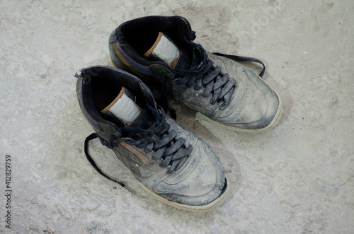 old dirty torn mens sneakers online