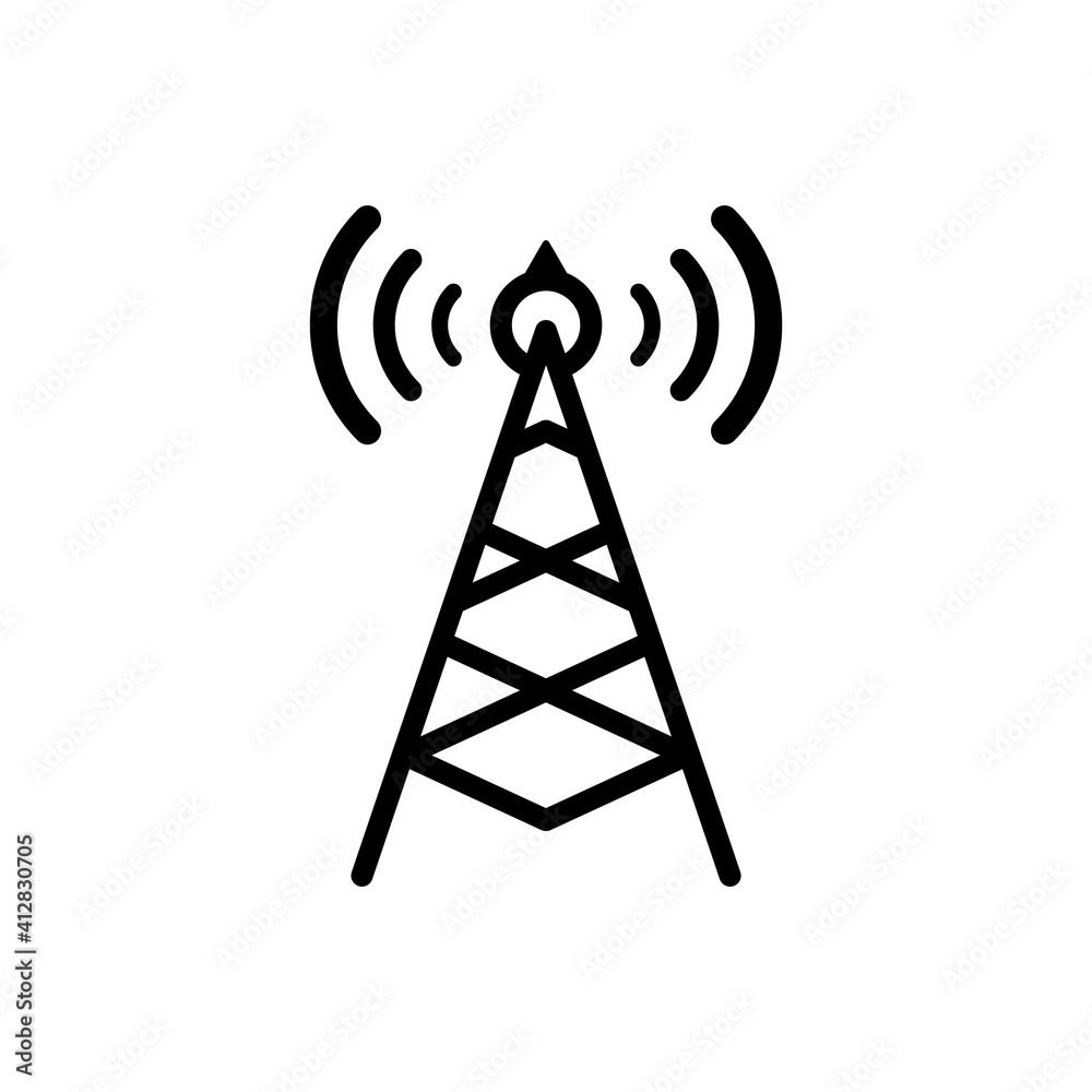 Cell Tower Icon Design Vector Template Cell Tower Icon Design Vector Template