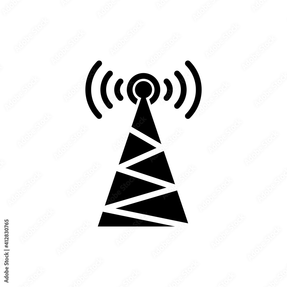 Cell Tower Icon Design Vector Template Cell Tower Icon Design Vector Template