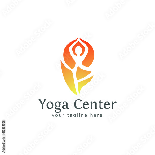 Free Download Yoga logo template  - GFXLoad