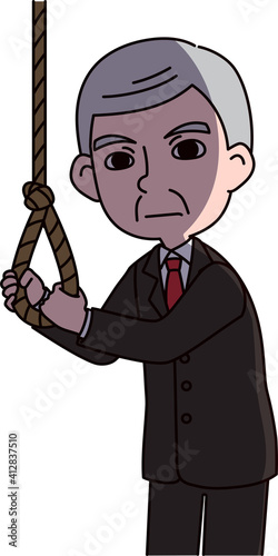 思い詰めて自殺しようとするシニア