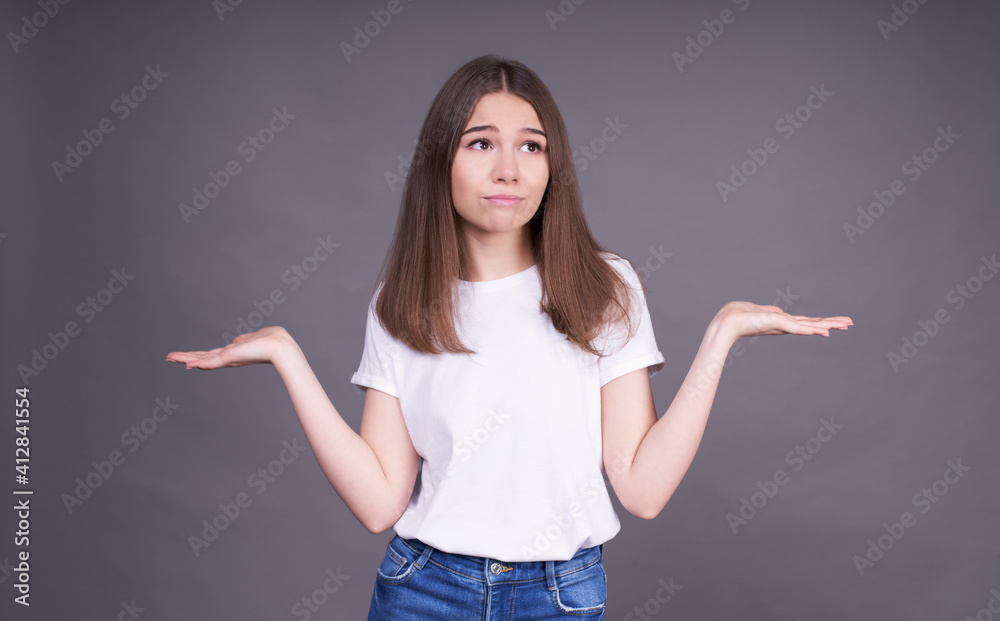 An insecure lady makes a choice between two things. An insecure lady makes a choice between two things.
