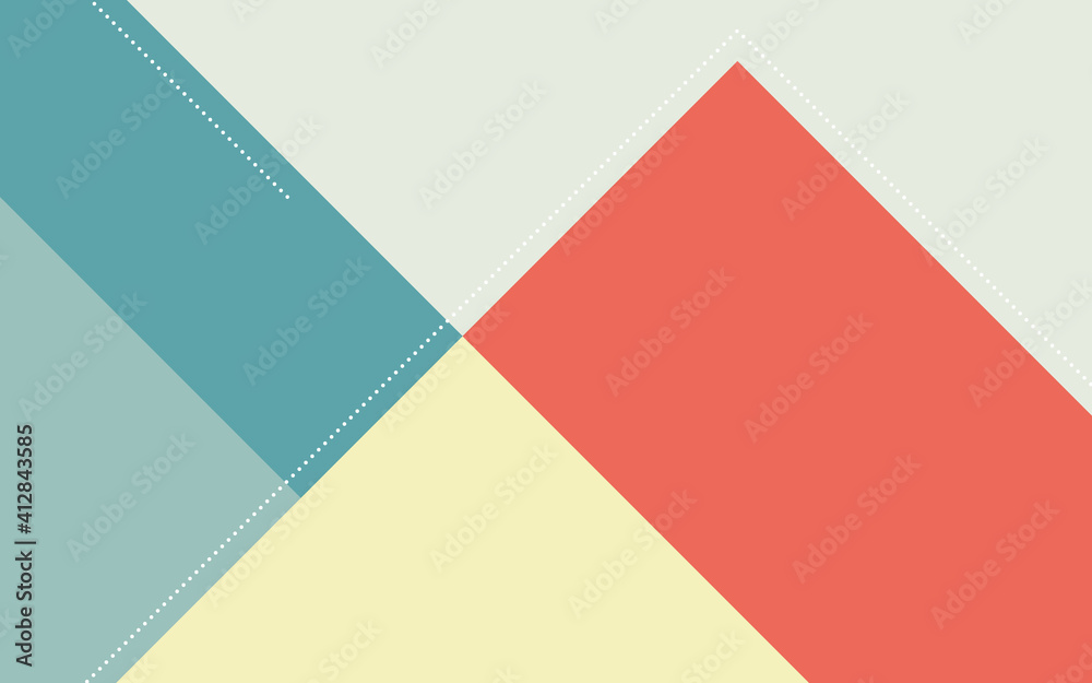 Modern Abstract Background with Triangle Flat Style and Pastel Colors