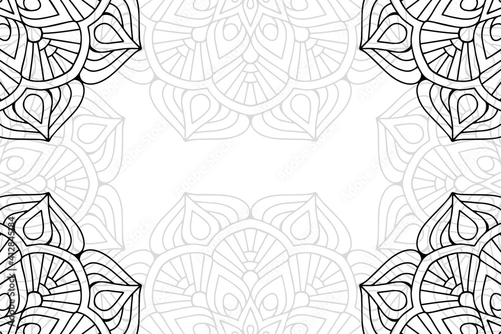 Fototapeta premium Ramadan kareem background with mandala ornament