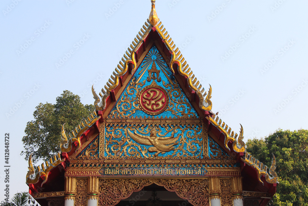 buddhist temple (wat phra kaew don tao) in lampang in thailand 