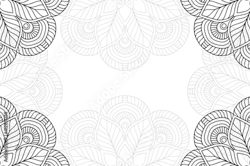 Ramadan kareem background with mandala ornament