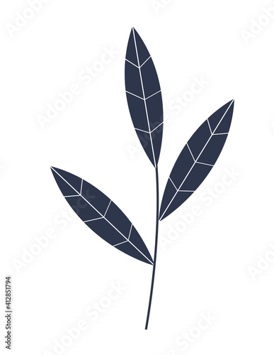 Simple Icon of natural leaf. Vector Illustration EPS10 © olegganko