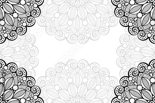 Ramadan kareem background with mandala ornament