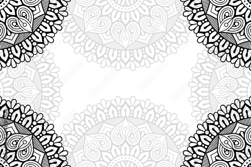 Ramadan kareem background with mandala ornament Ramadan kareem background with mandala ornament