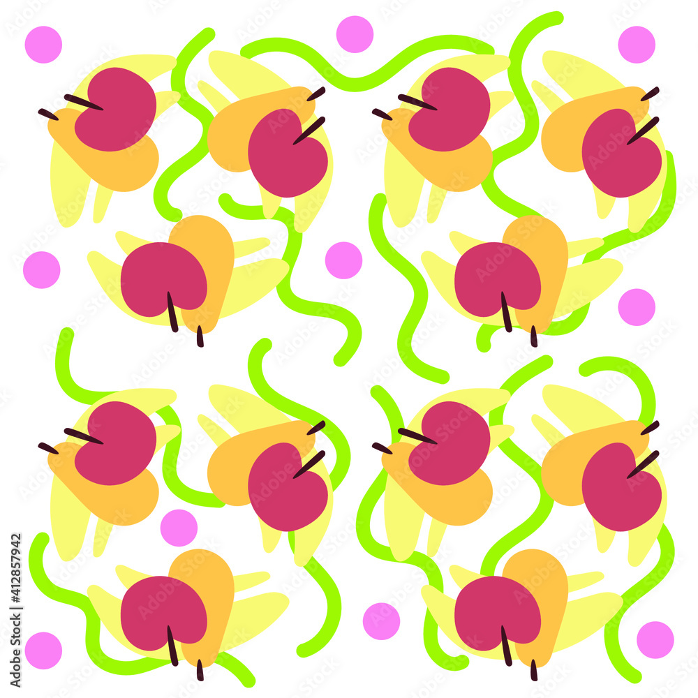 seamless background with apples seamless background with apples