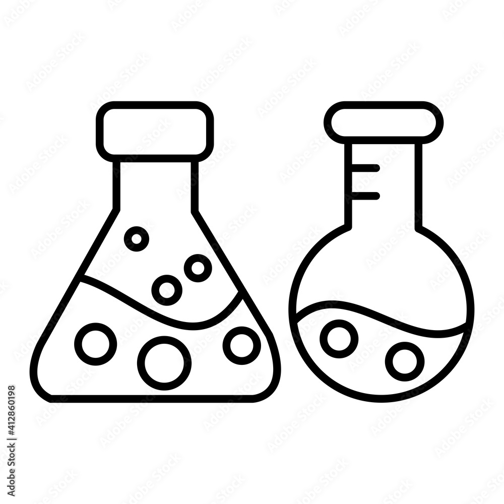 Vector Experiment Outline Icon Design Vector Experiment Outline Icon Design