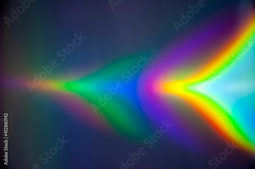 Real holographic texture. Natural spectrum. Rainbow