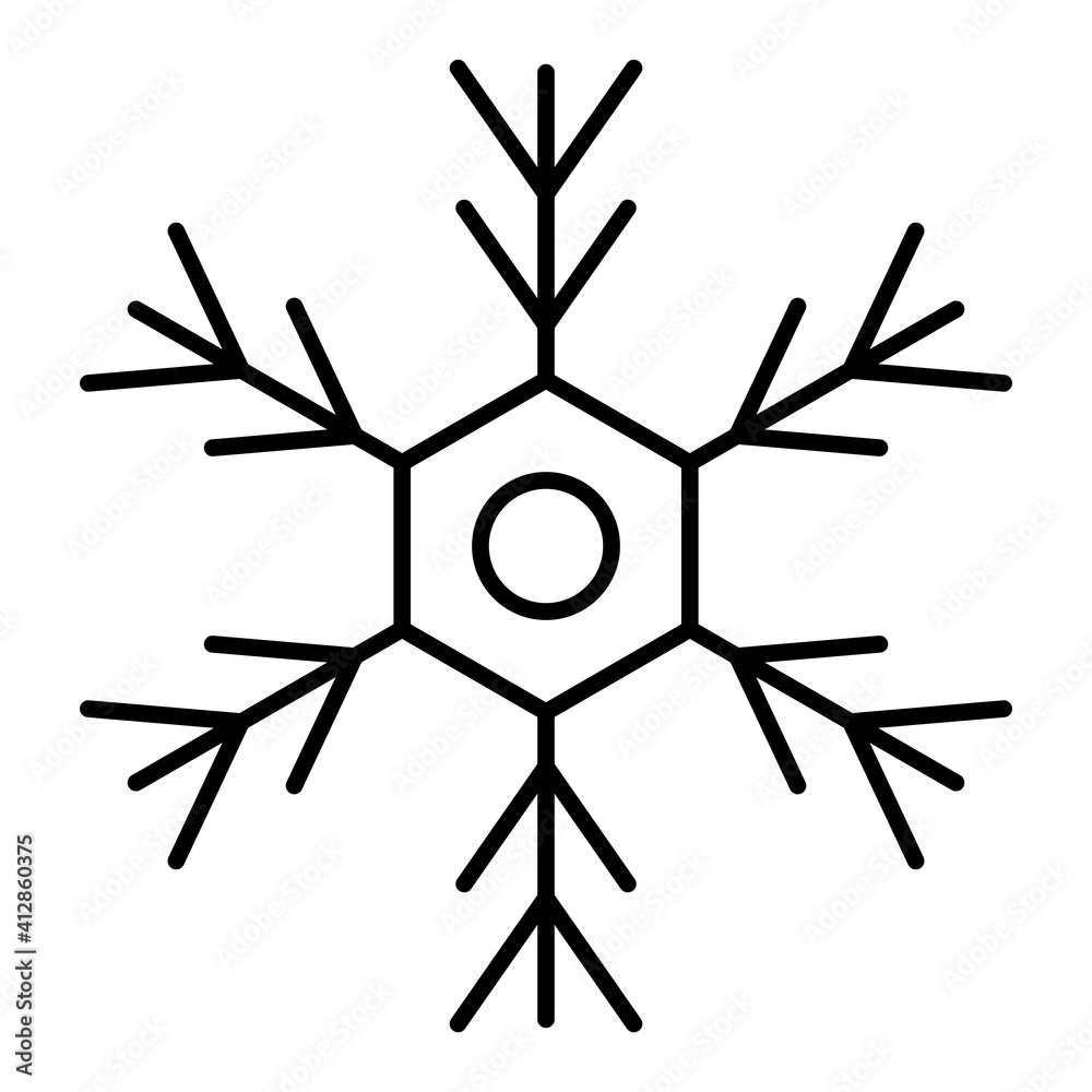 Vector Winter Outline Icon Design Vector Winter Outline Icon Design