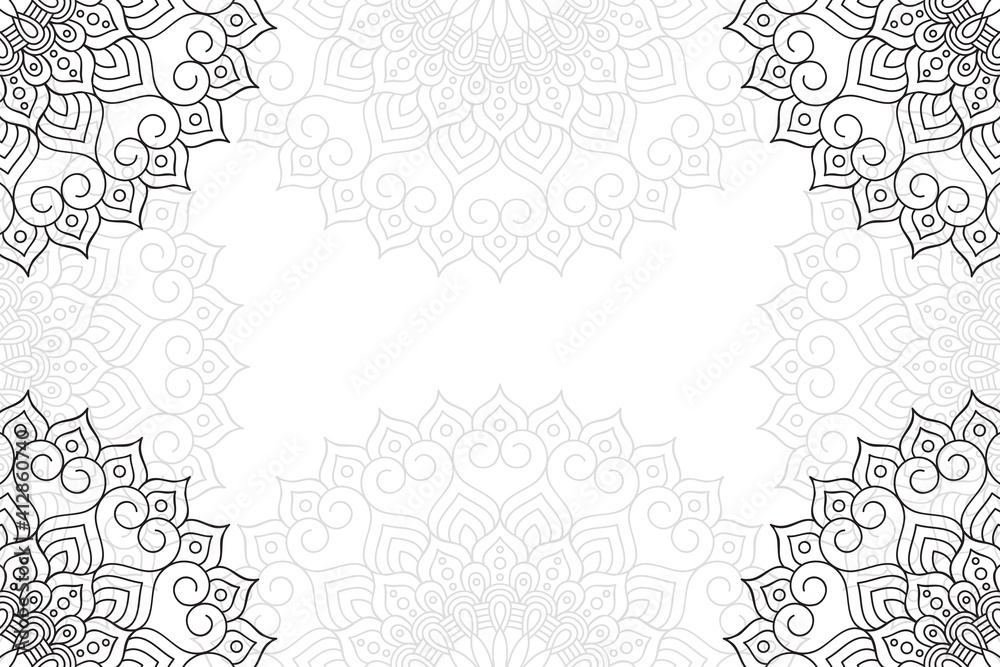 Ramadan kareem background with mandala ornament Ramadan kareem background with mandala ornament