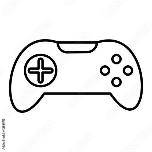 Vector Joystick Outline Icon Design