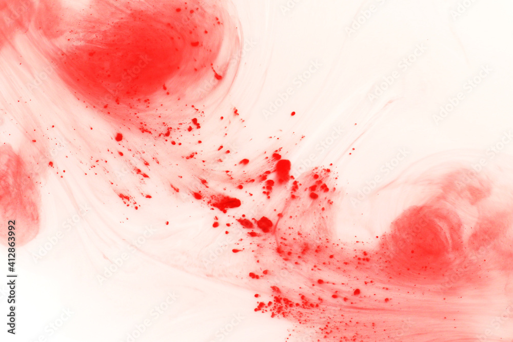 bright red water colour background
