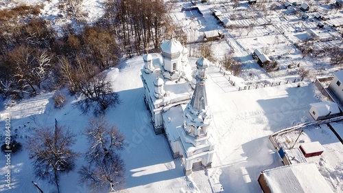 A bird's-eye view of the temple.