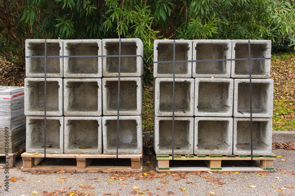 Two pallets of reinforced concrete square box culverts in north east