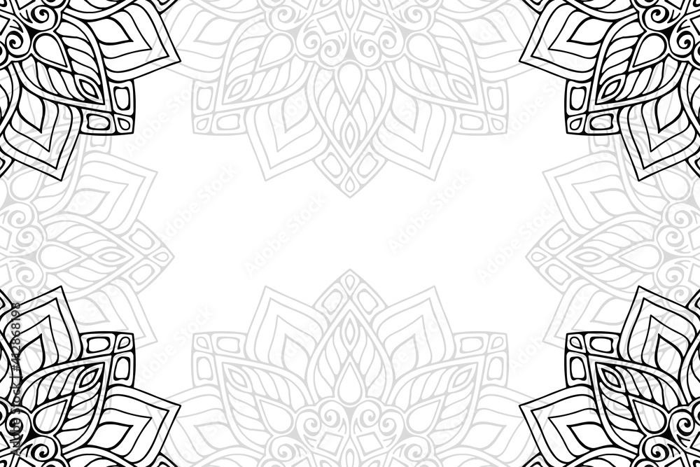 Ramadan kareem background with mandala ornament Ramadan kareem background with mandala ornament