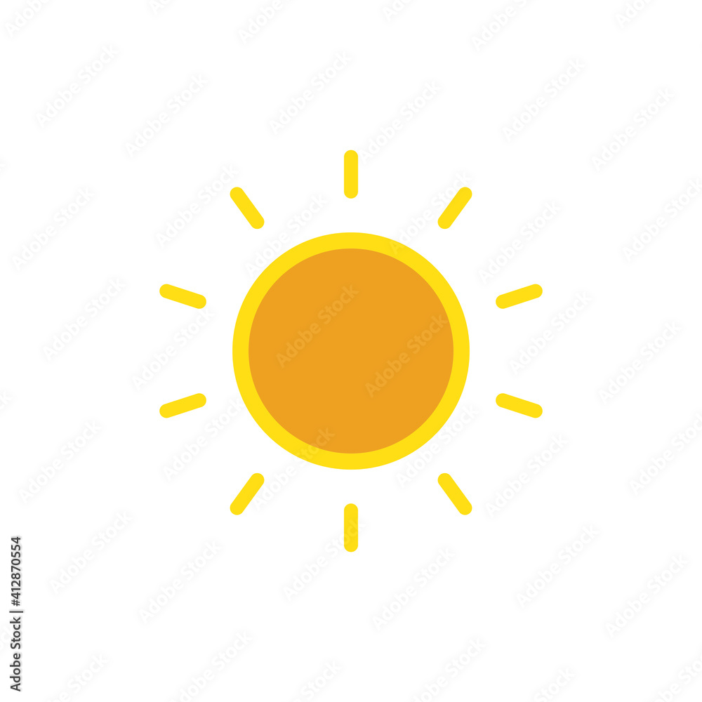 Sun Icon Vector Design Template Illustration Sun Icon Vector Design Template Illustration