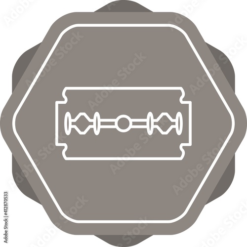 Unique Razor Blade Line Vector Icon