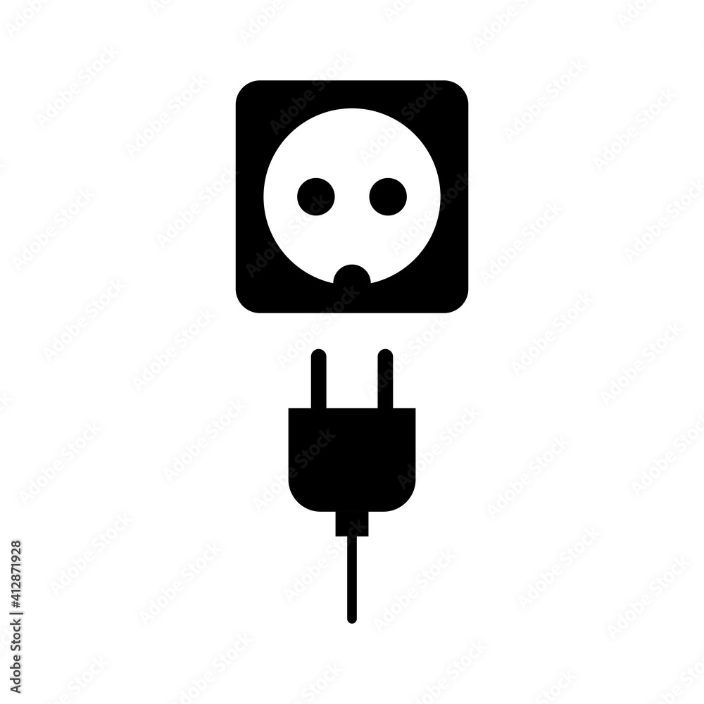 Electric Socket Icon Design Vector Illustration Electric Socket Icon Design Vector Illustration