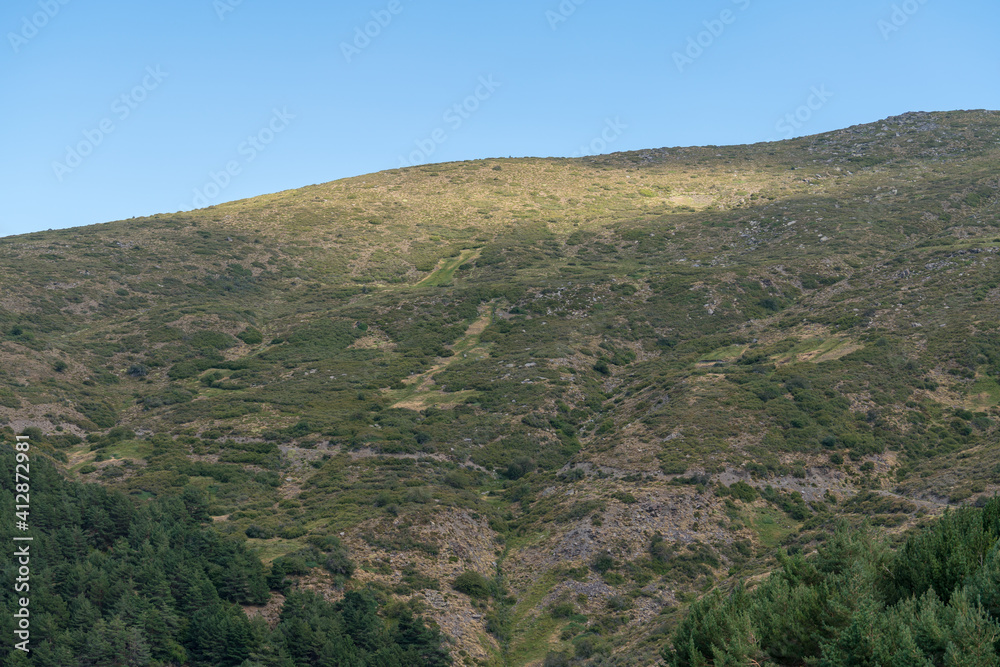 mountainous landscape in Sierra Nevada in southern Spain