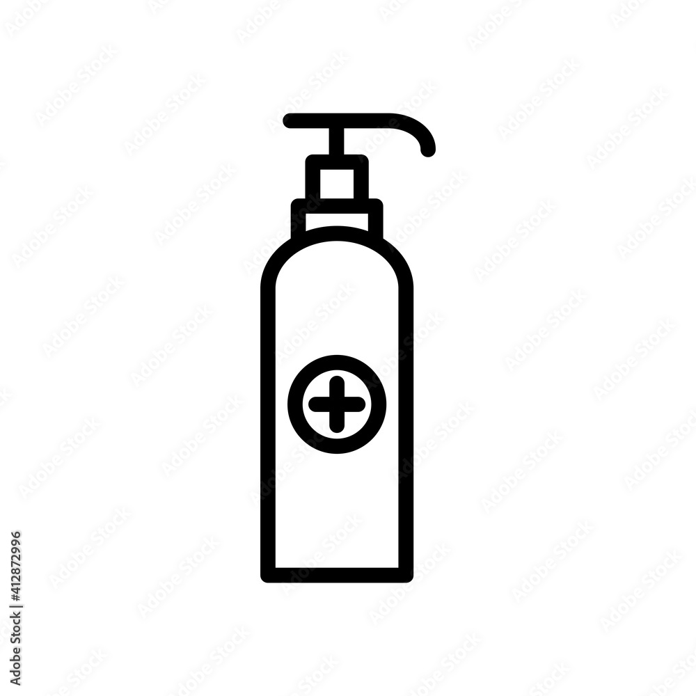 Hand Sanitizer Icon Design Vector Template