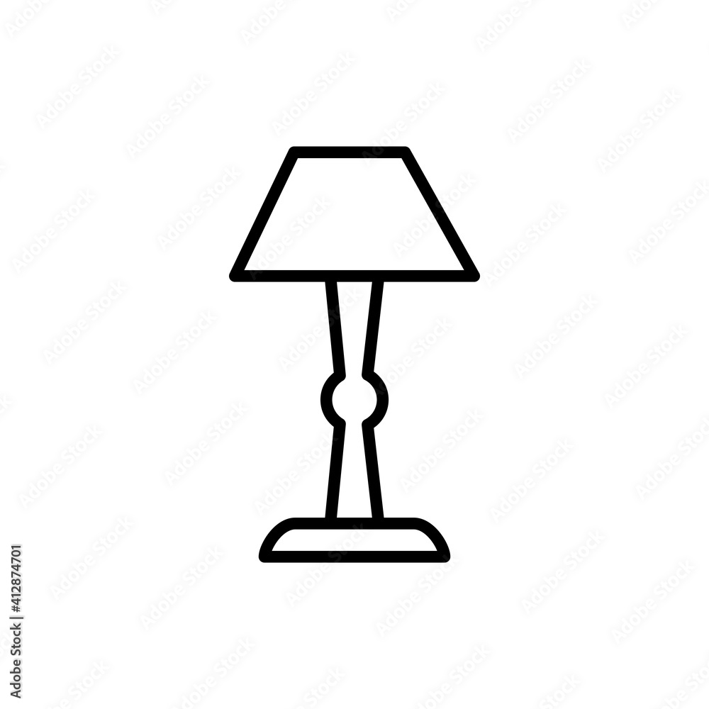 Table Lamp Icon Design Vector Template Table Lamp Icon Design Vector Template