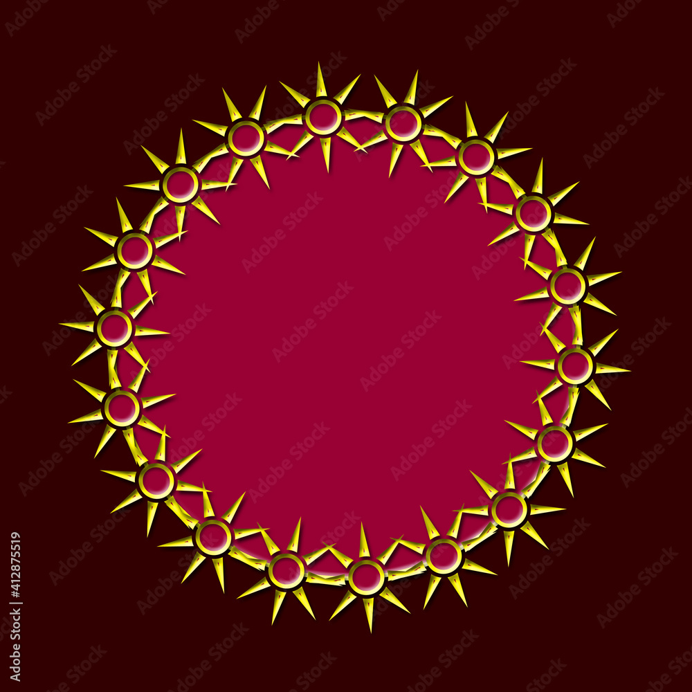 red circle frame red circle frame