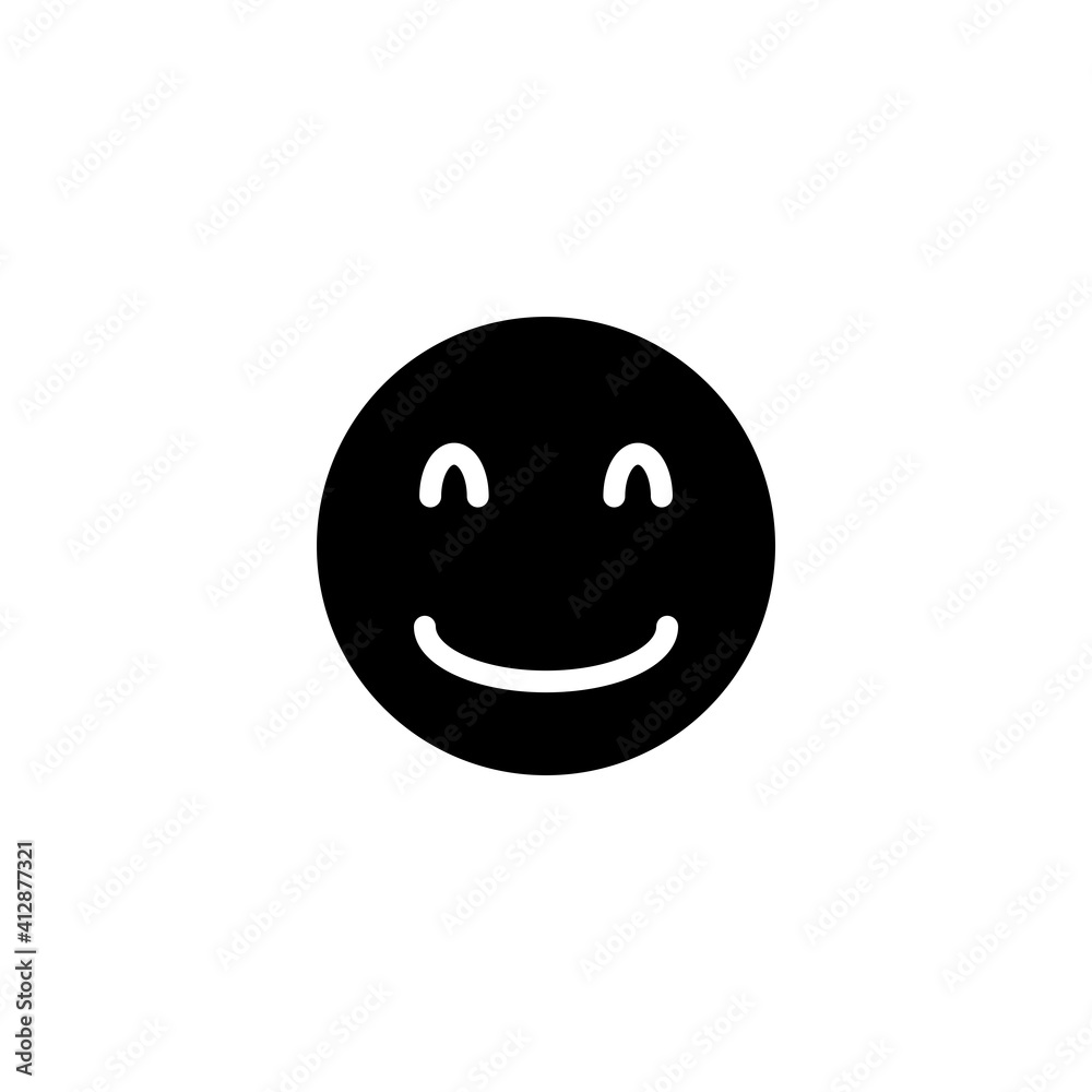 smile face icon design vector template
