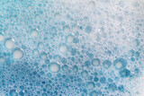 blue foam and bubbles background