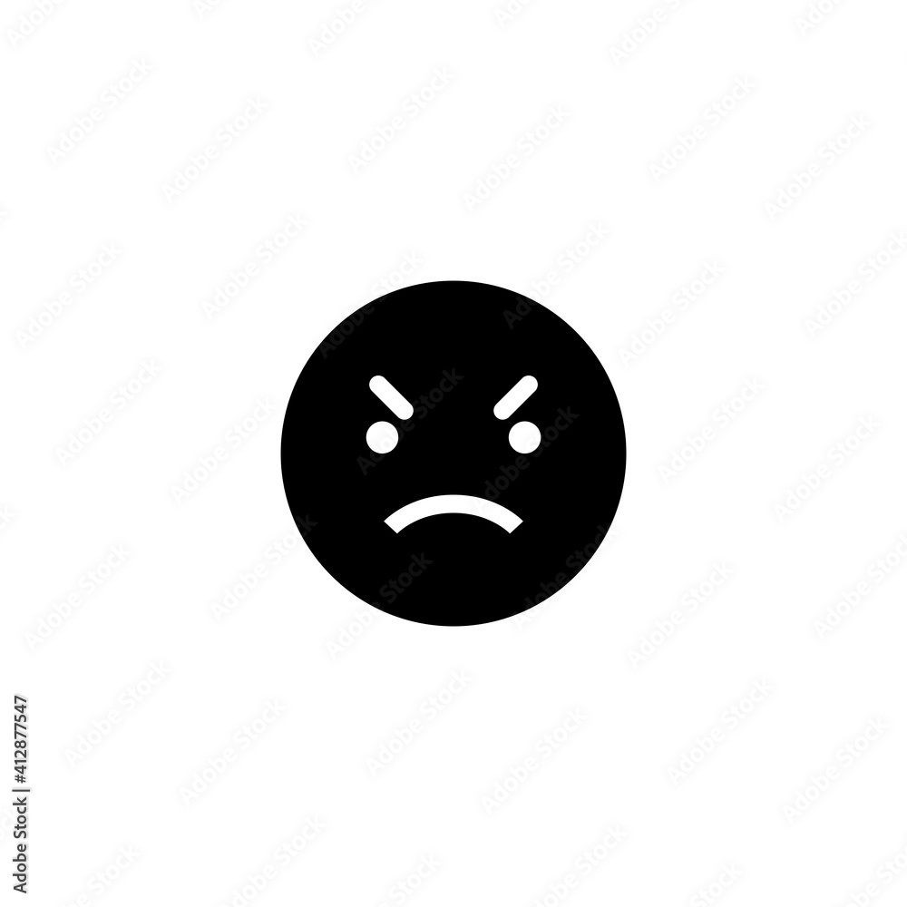 Bad Face Emoticon Icon Design Vector Bad Face Emoticon Icon Design Vector