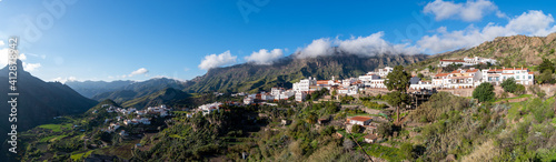 panorama of the mountains tejeda
