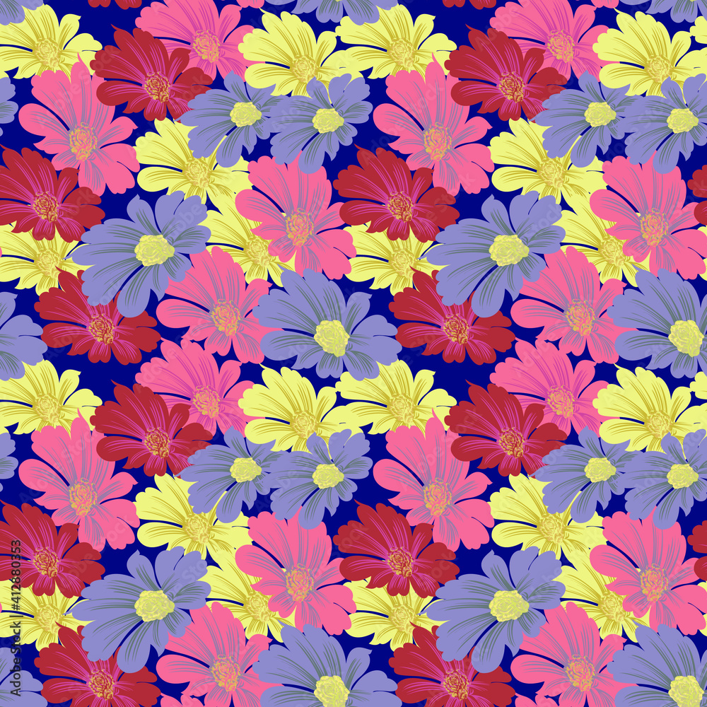 seamless small vector flower design pattern on background seamless small vector flower design pattern on background