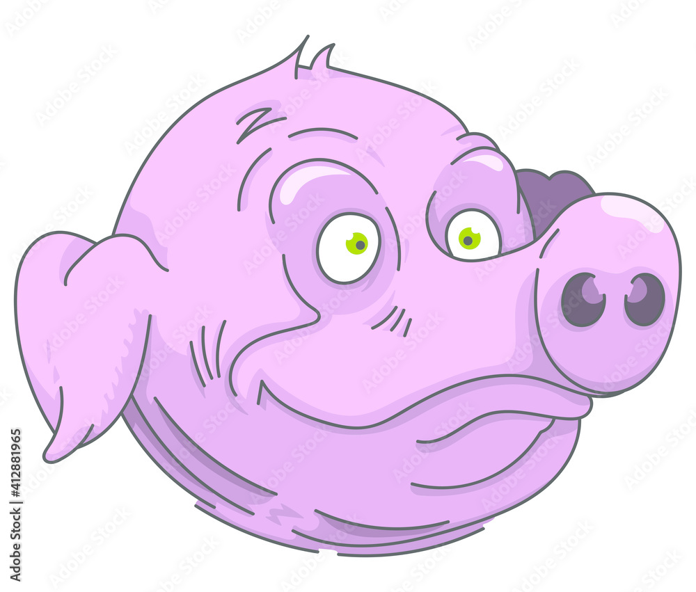 Fototapeta premium tête de cochon