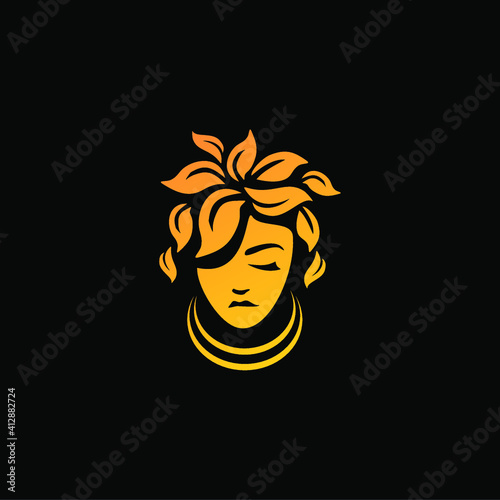 mother earth logo concept for nature and beauty logo company. 
mother earth is symbol spirit, live, nature and beauty. 
vector logo, symbol, sign, or mark design illustration