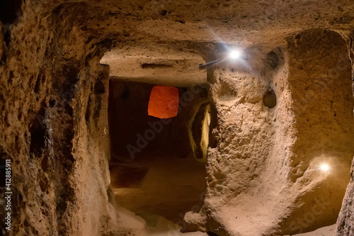 Major tourist attraction of Turkey underground city Kaymakli