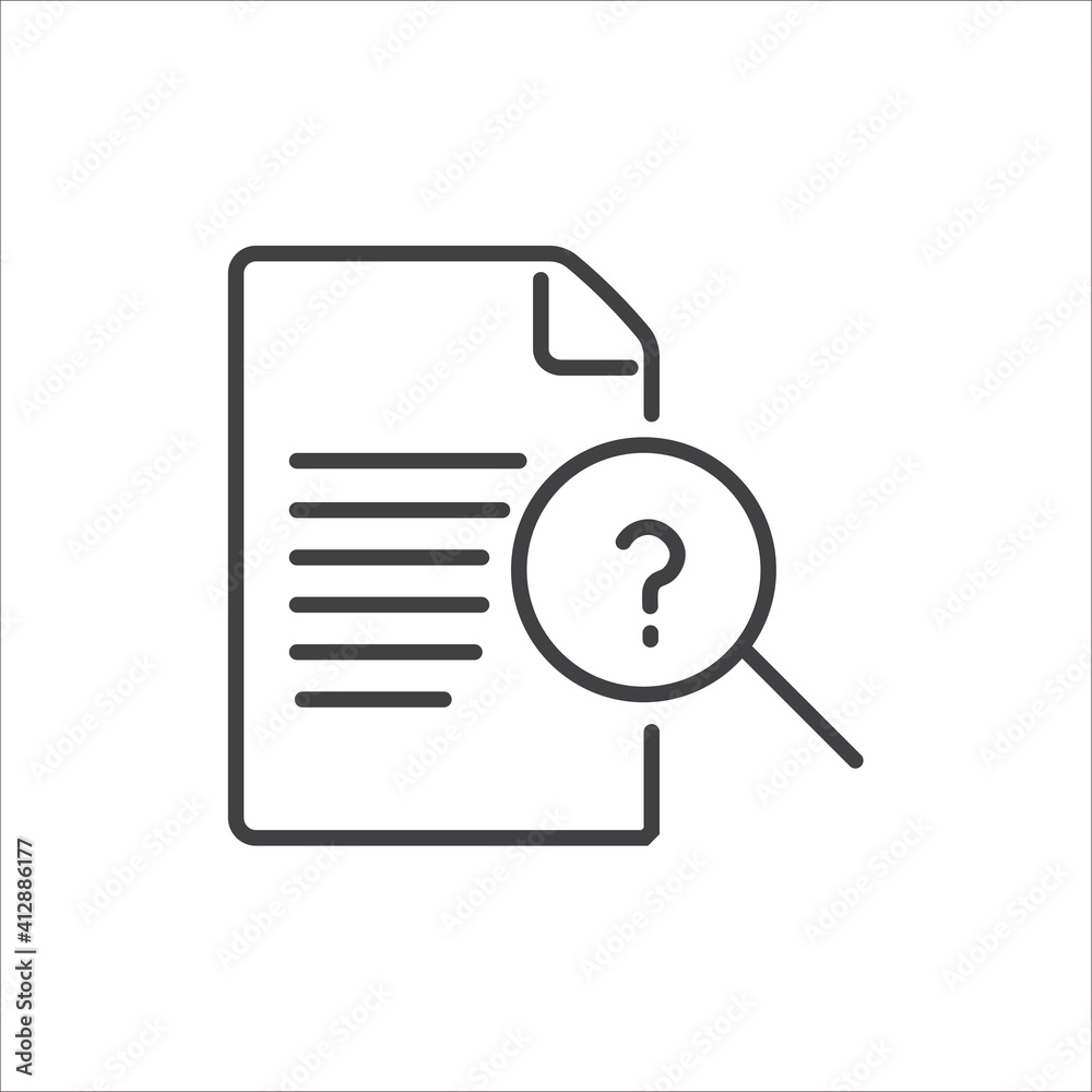 Simple of Question Related Vector Line Icons. Simple of Question Related Vector Line Icons.