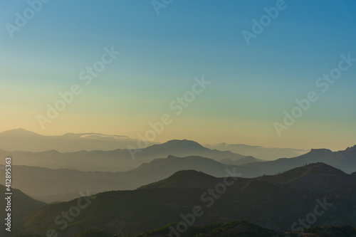 sunset over the mountains © Hamdi Bendali