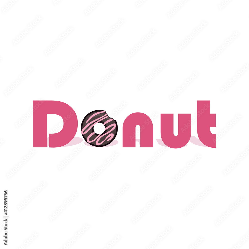 Donut logo vector graphics