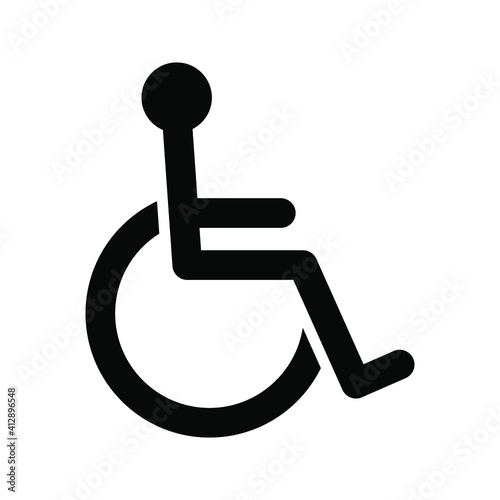 Disabled Handicap icon. vector illustration