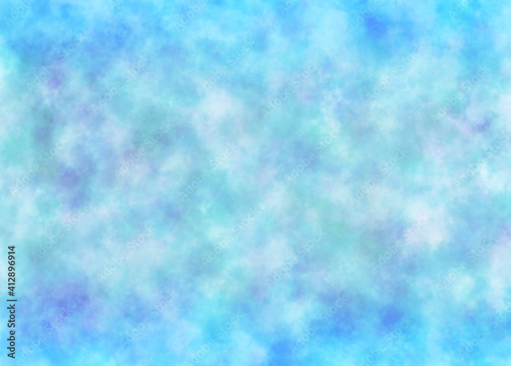 Obraz premium 雲模様の背景、グランジ、壁紙、青色
