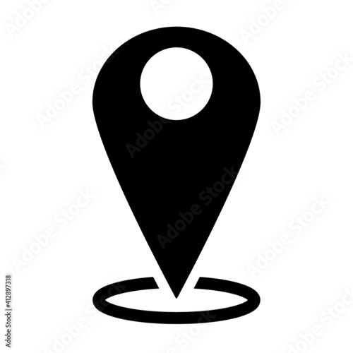 Location icon, Travel and holiday symbols