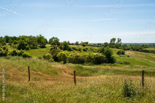 Summer countryside landscape in Belgium