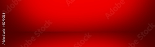 Abstract Banner Background Red lighting effect with copy space 