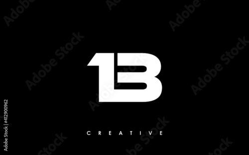 13 Letter Initial Logo Design Template Vector Illustration
