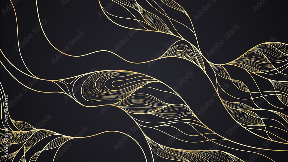 Obraz premium Golden pattern